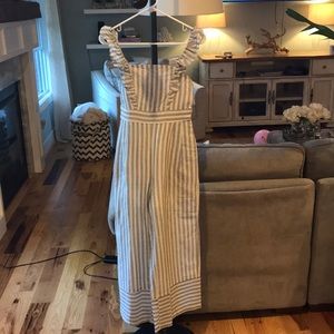 Ruffle sleeve jumpsuit